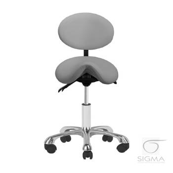 Taboret kosmetyczny 1025 szary Giovanni