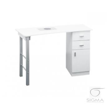 Biurko Giovanni z pochłaniaczem DM135P białe