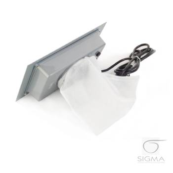 Pochłaniacz pyłu do zabudowy srebrny