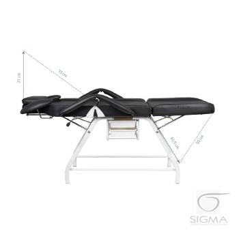 Fotel zabiegowy do rzęs Ivette czarny