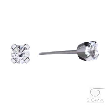 System75 Cubic Zirconia srebrna 4mm