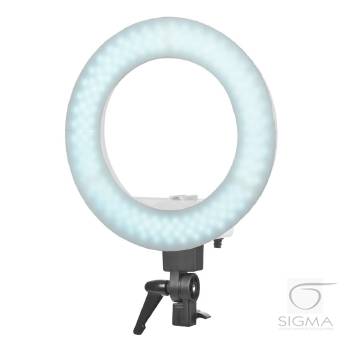 Lampa Light Ring 12" 35W LED biała + statyw