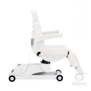 Fotel kosmetyczny Azzurro 873 obrotowy,biały