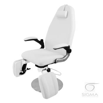 Fotel podologiczny hydrauliczny Azzurro 713A biały