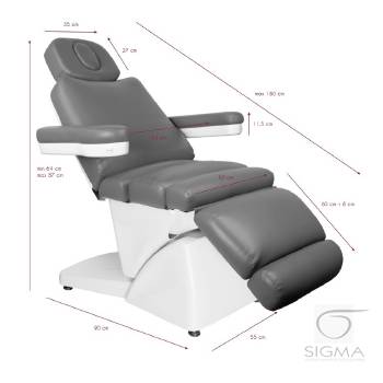 Fotel elektryczny Azzurro 878-szary