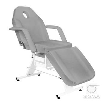Fotel kosmetyczny A202 z kuwetami szary