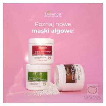 Kojąca maska algowa z glinką różową 160g