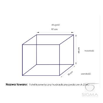 Fotel kosmetyczny A-234C PEDI biały