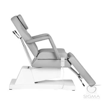 Fotel kosmetyczny elektryczny Soft 1 siln. szary