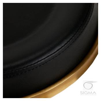 Taboret kosmetyczny H5 złoto czarny