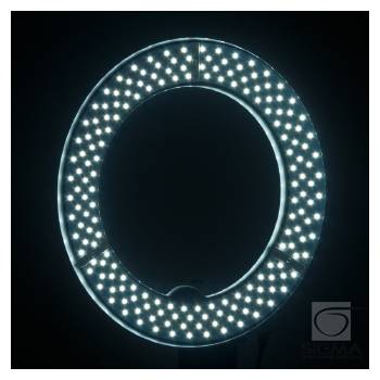 Lampa Light Ring 12" 35W LED biała + statyw