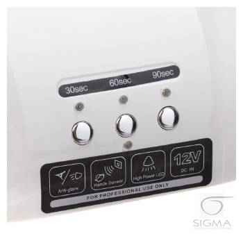 Lampa 48W Dual LED UV Timer+Sensor LED06 biała
