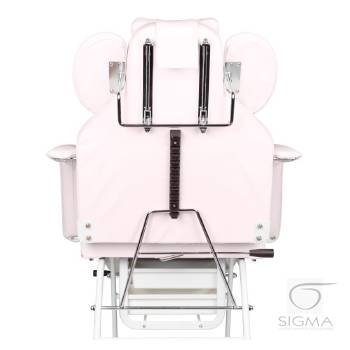 Fotel zabiegowy do rzęs Ivette różowy