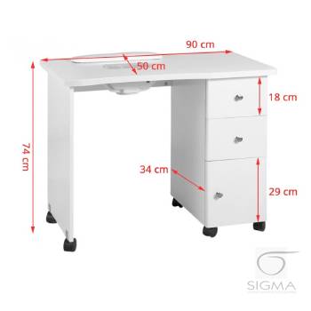 Biurko Wood z pochłaniaczem 011B