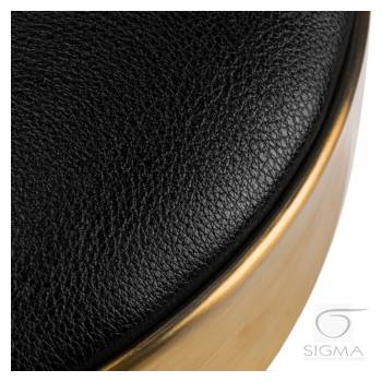 Taboret kosmetyczny M-1640 złoto czarny