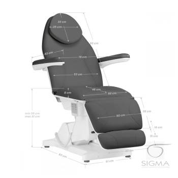 Fotel kosmetyczny Sillon Basic 3 siln. szary