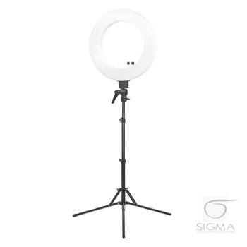 Lampa Light Ring 18" 48W LED biała + statyw