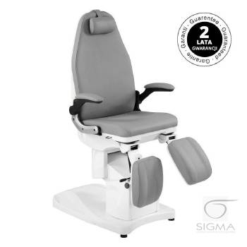 Fotel podologiczny Azzurro 709A 3 siln. szary