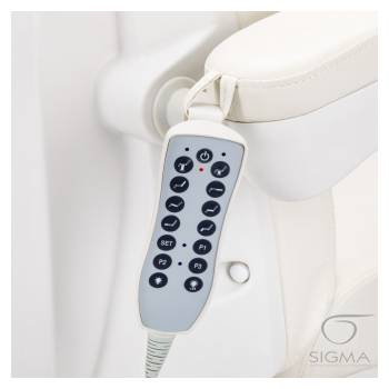 Fotel kosmetyczny Azzurro 873 obrotowy,biały