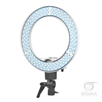 Lampa Light Ring 12" 35W LED biała + statyw