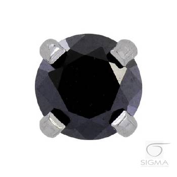 System75 czarna Cubic Zirconia 4mm