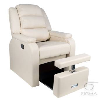 Fotel SPA do pedicure Hilton kremowy