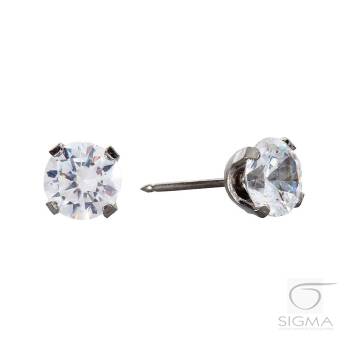 System75 Cubic Zirconia srebrna 6mm