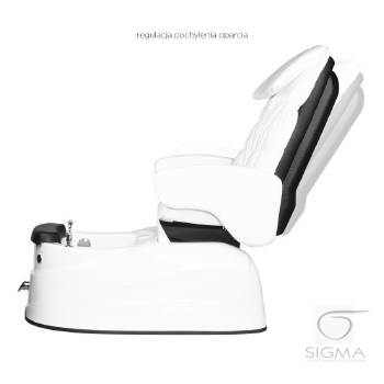Fotel pedicure SPA AS-122 biały z funkcją masażu