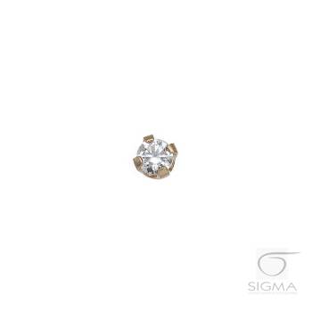 System75 diament 0,03ct, złoto 14K