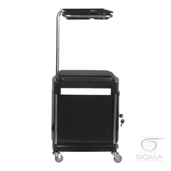 Pomocnik-taboret do pedicure 23 plus czarny