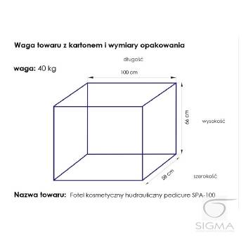 Fotel do pedicure SPA 100 biały