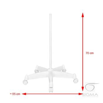 Lampa lupa LED Moonlight 8012/5" White ze statywem