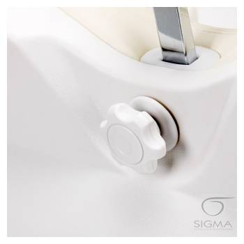 Fotel kosmetyczny Azzurro 873 pedi obrotowy,biały