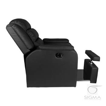 Fotel SPA do pedicure Hilton czarny