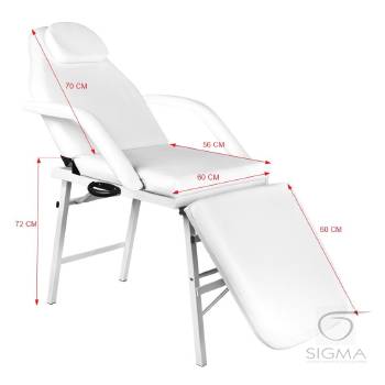 Fotel kosmetyczny składany A 270 biały