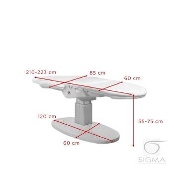 Fotel kosmetyczny 2240 Eclipse 3 siln. biały