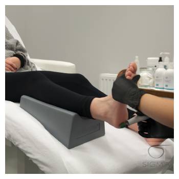 Podnóżek do pedicure na fotel ACT szary