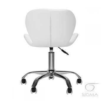 Taboret kosmetyczny QS-06 biały