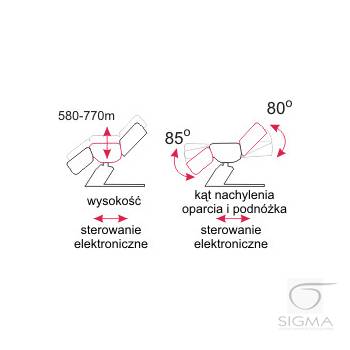 Fotel kosmetyczny sterowany elektrycznie FE301