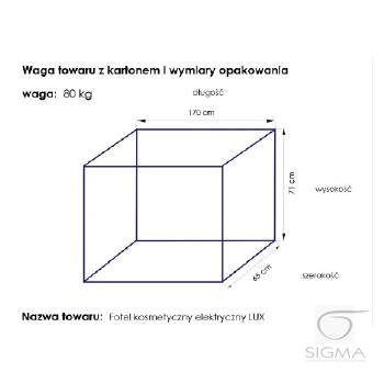 Fotel kosmetyczny Lux biały,podgrzewany