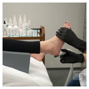 Podnóżek do pedicure na fotel ACT szary
