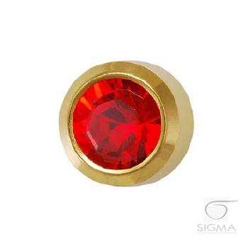 Studex rubin złoty oprawa pełna, średni