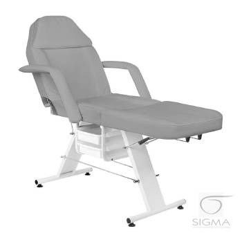 Fotel kosmetyczny A202 z kuwetami szary